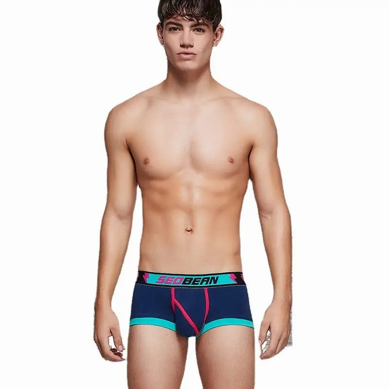 Seobean Men's Breathable Boxer Briefs - U-Pouch Design for Ultimate Comfort 00206