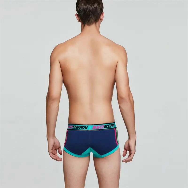 Seobean Men's Breathable Boxer Briefs - U-Pouch Design for Ultimate Comfort 00206
