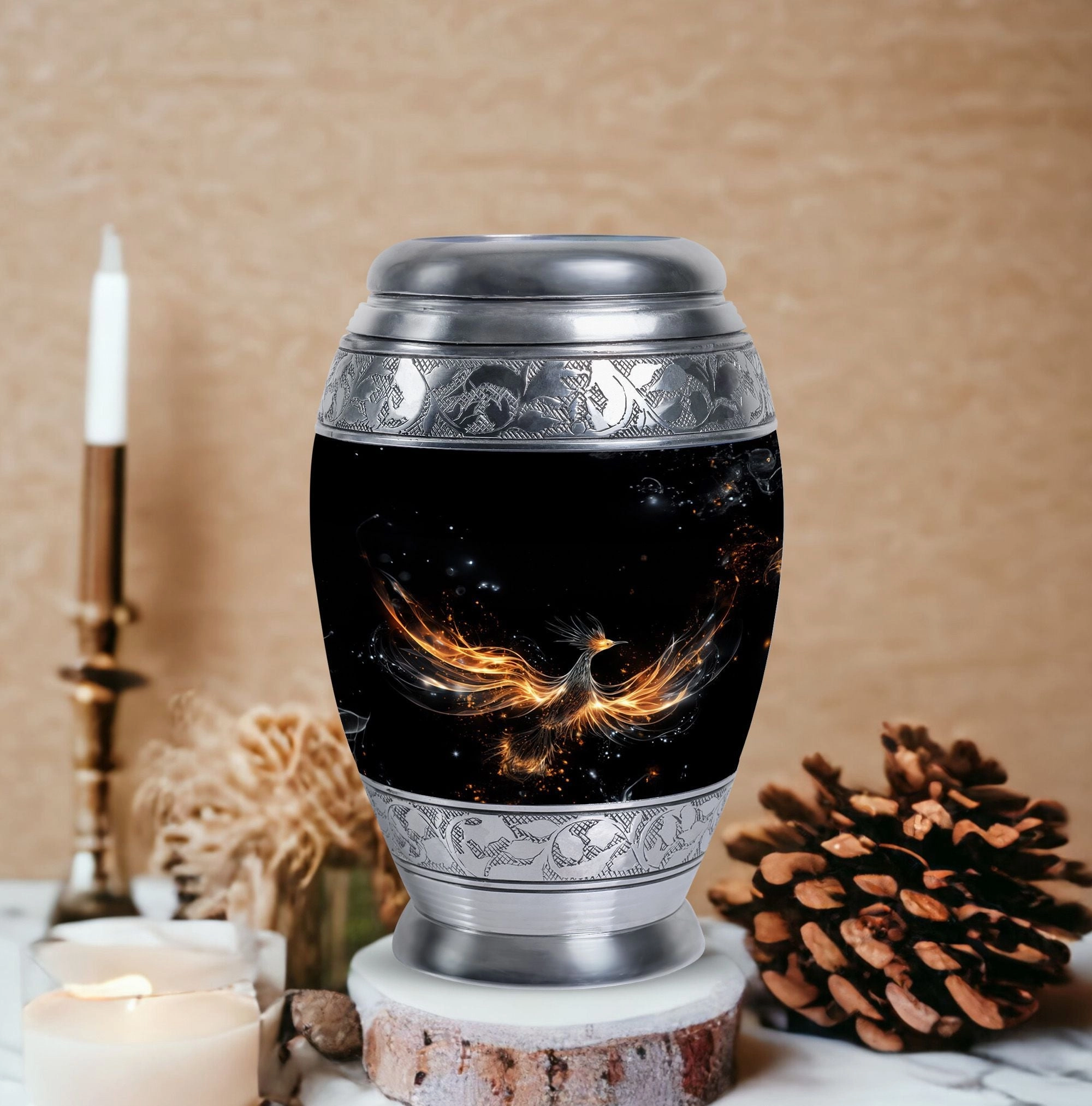 Shining Phoenix Cremation Urn: Elegant and Durable Funeral Urn