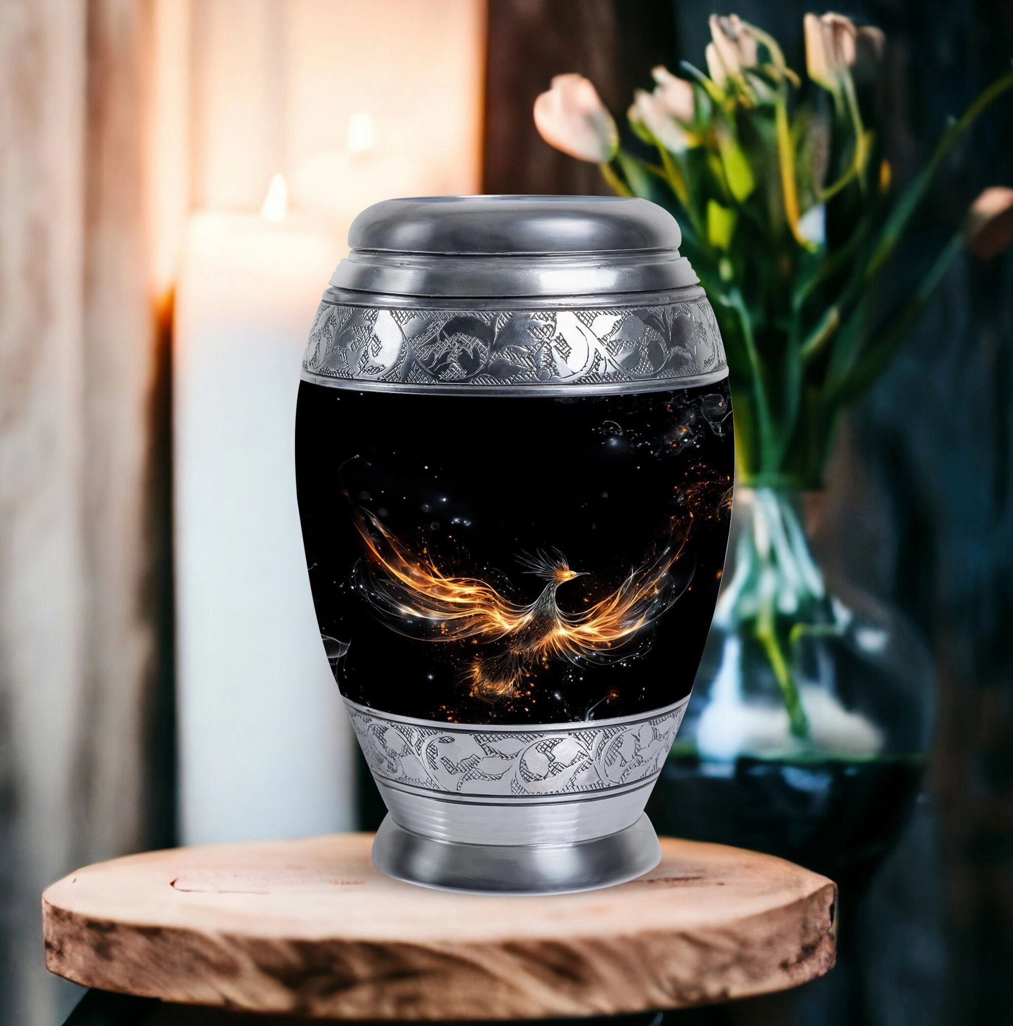 Shining Phoenix Cremation Urn: Elegant and Durable Funeral Urn