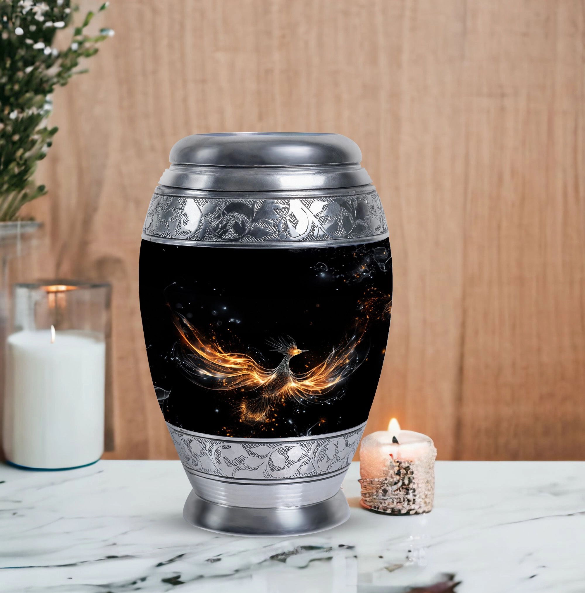 Shining Phoenix Cremation Urn: Elegant and Durable Funeral Urn