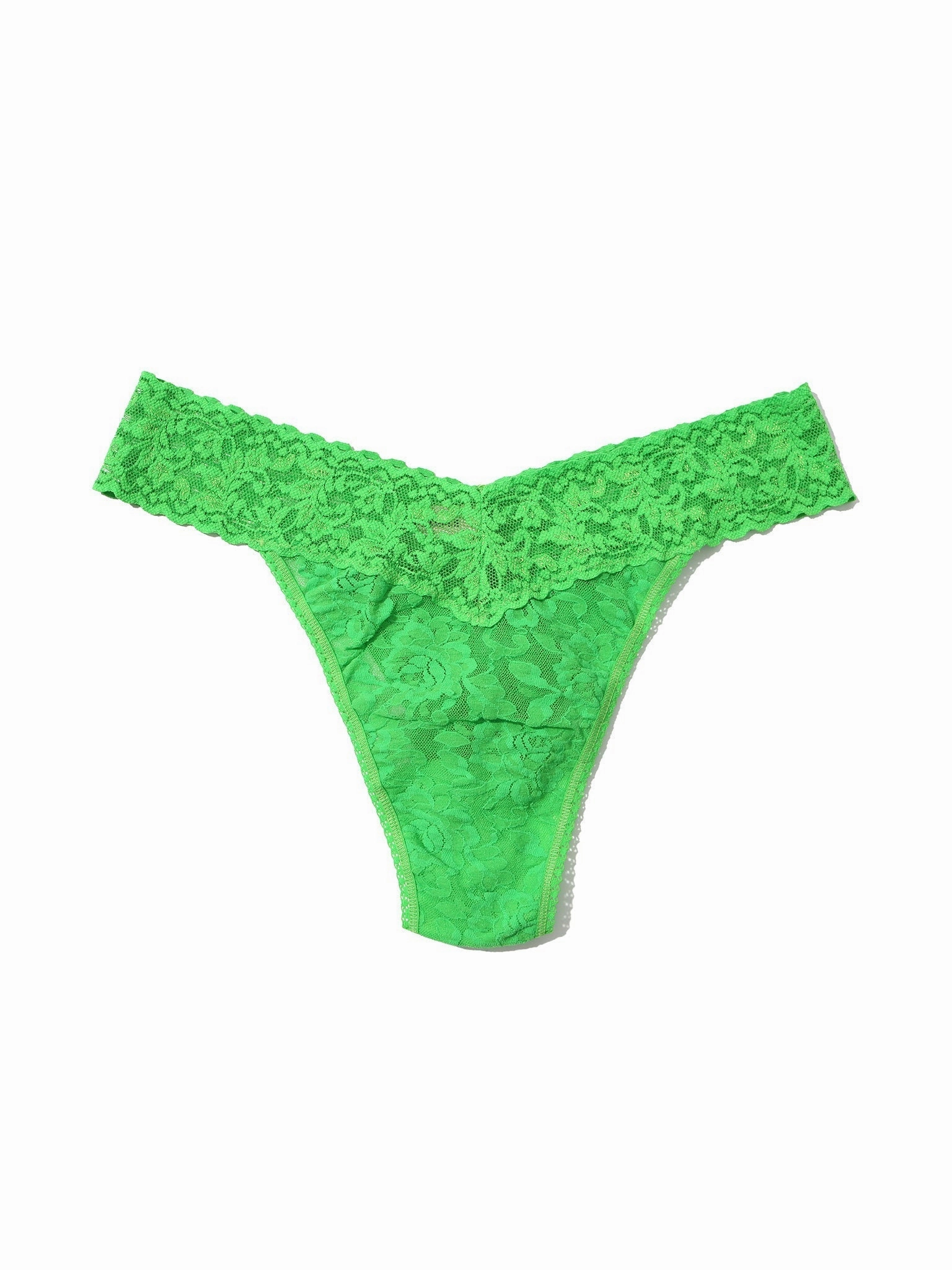 Signature Lace® Original Rise Thong Four Leaf Clover Green