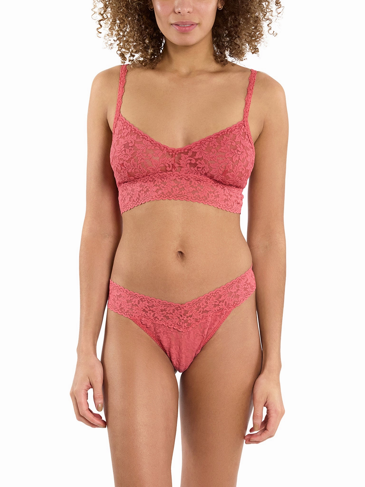 Signature Lace® Original Rise Thong Naples Red