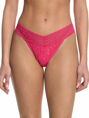Signature Lace® Original Rise Thong Sweet Tart Pink