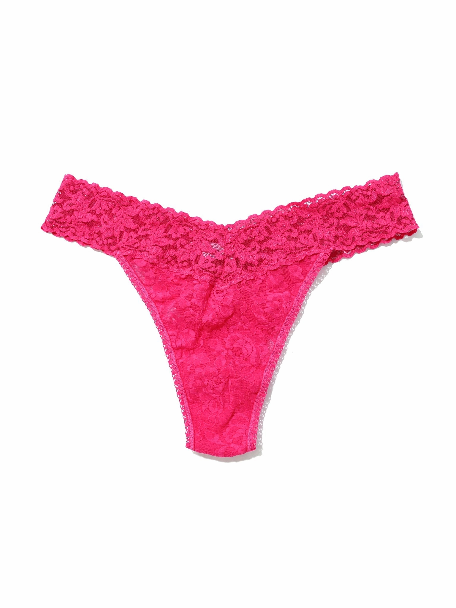 Signature Lace® Original Rise Thong Sweet Tart Pink