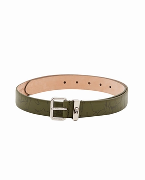 Skull Loop Leather Belt
