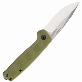 SOG Knife - Terminus SJ OD Green G10 Handle Stainless Steel Blade Folding | TM1004-BX