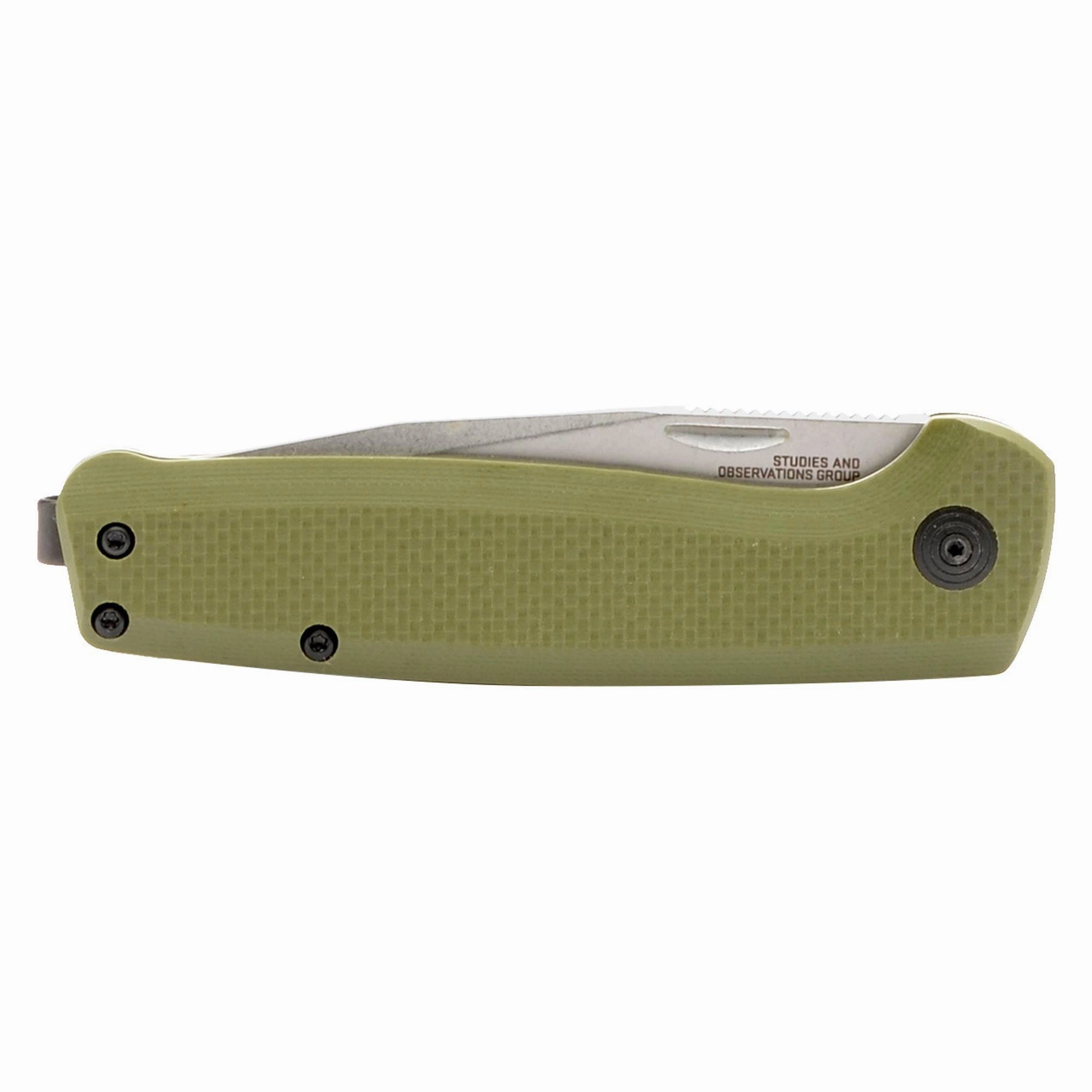 SOG Knife - Terminus SJ OD Green G10 Handle Stainless Steel Blade Folding | TM1004-BX