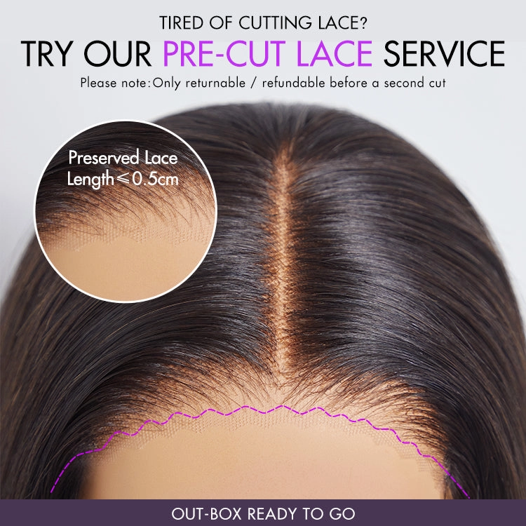 Special Deal  | 1 SEC INSTALL WIG | Ombre Brown Highlight Deep Curly Glueless 5x5 Closure Pre-Cut Lace Wig Breathable Cap