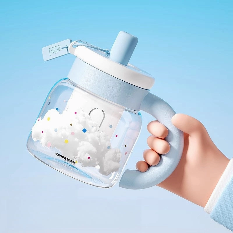 STAR  Stylish 850mL Glass Tea Separation Cup - Durable, Safe, and BPA-Free