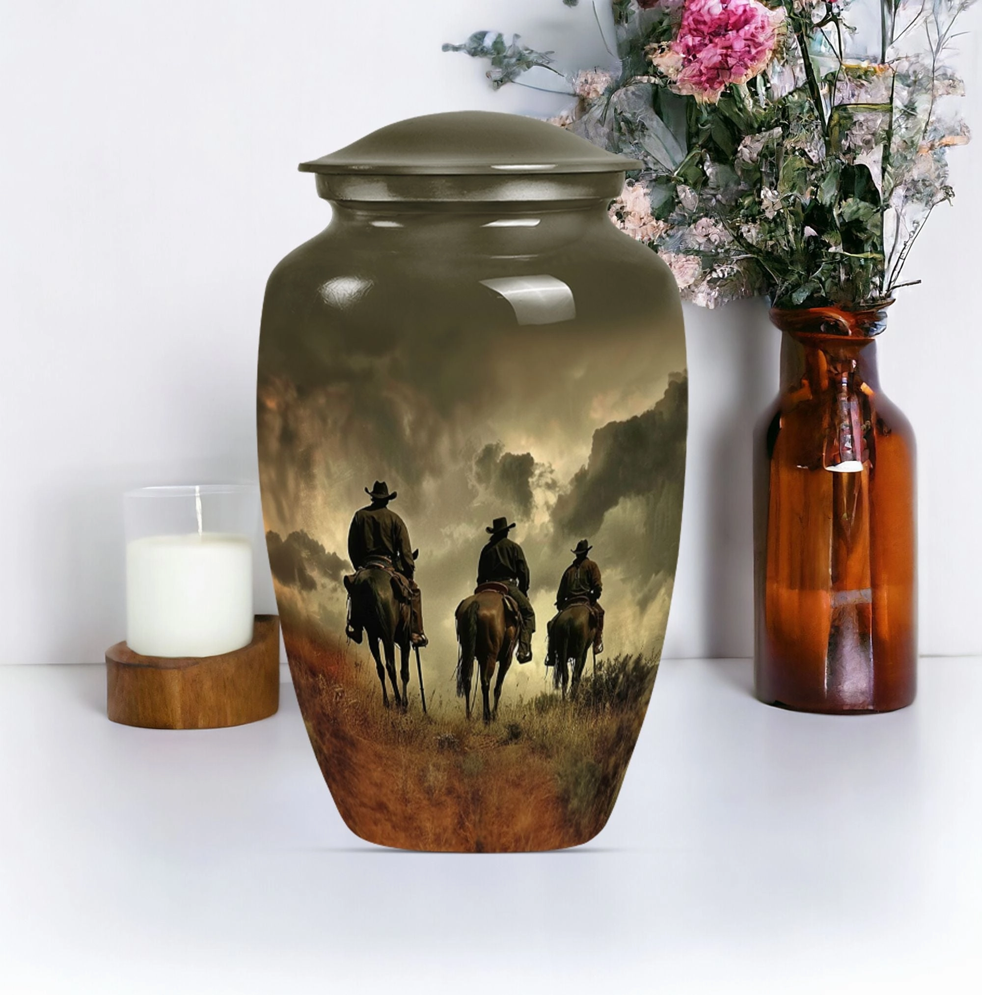 Stylish Cowboy Urn  for Adult Ashes