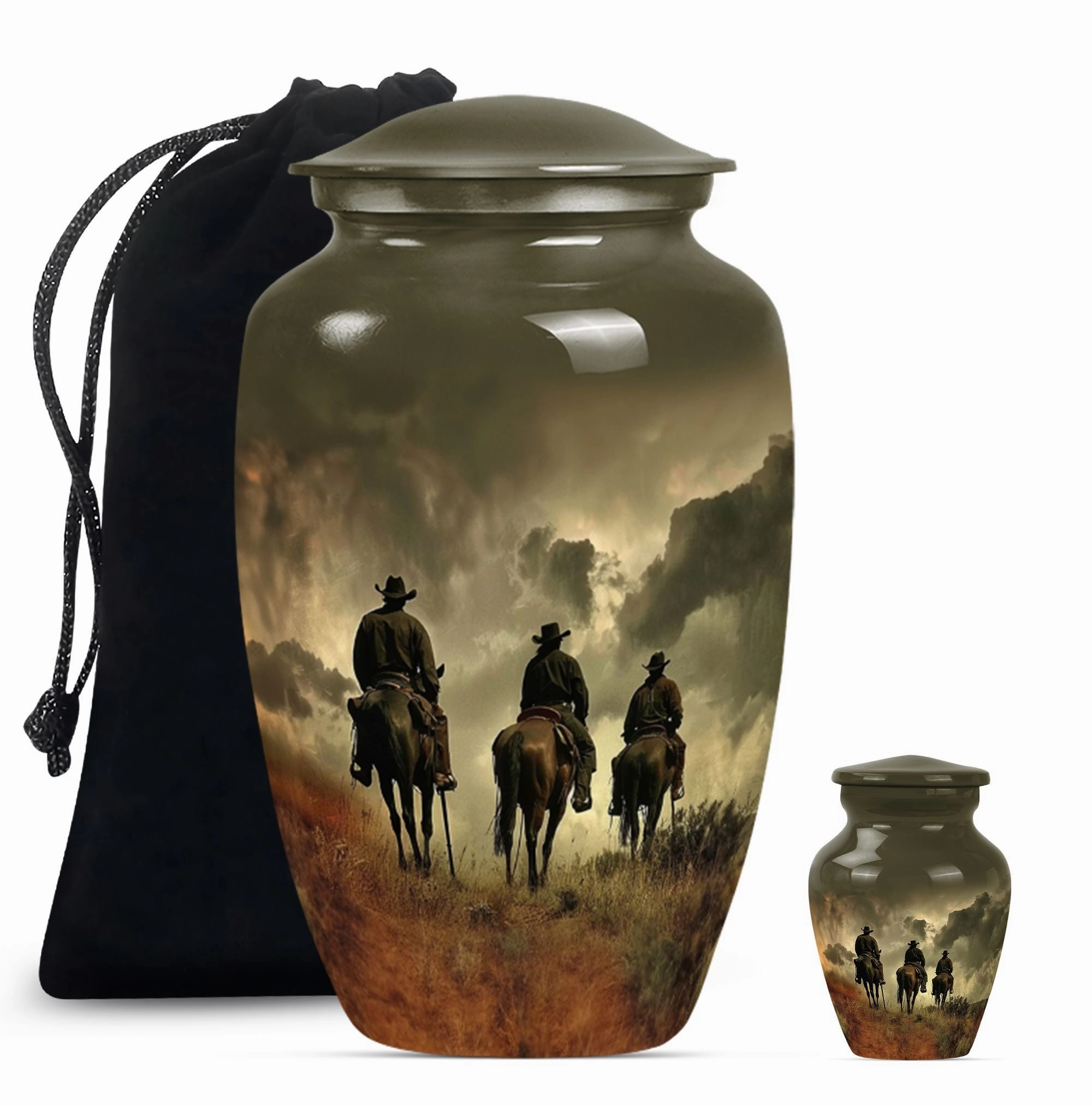Stylish Cowboy Urn  for Adult Ashes