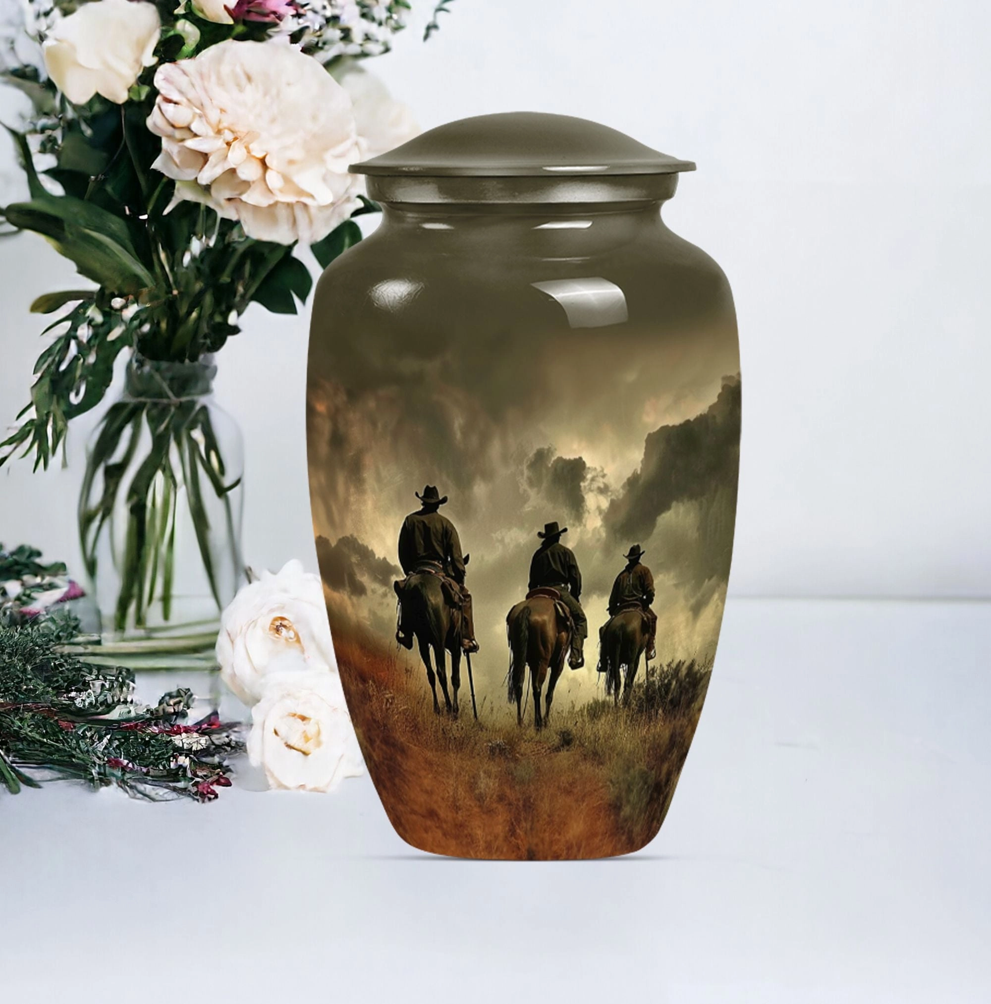 Stylish Cowboy Urn  for Adult Ashes