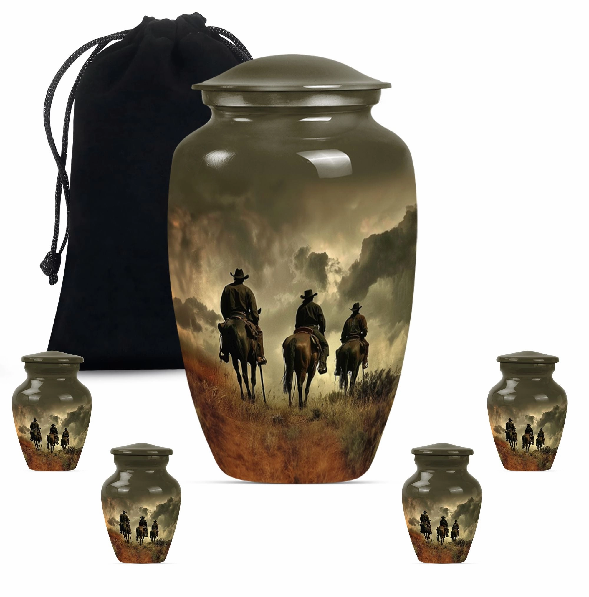 Stylish Cowboy Urn  for Adult Ashes