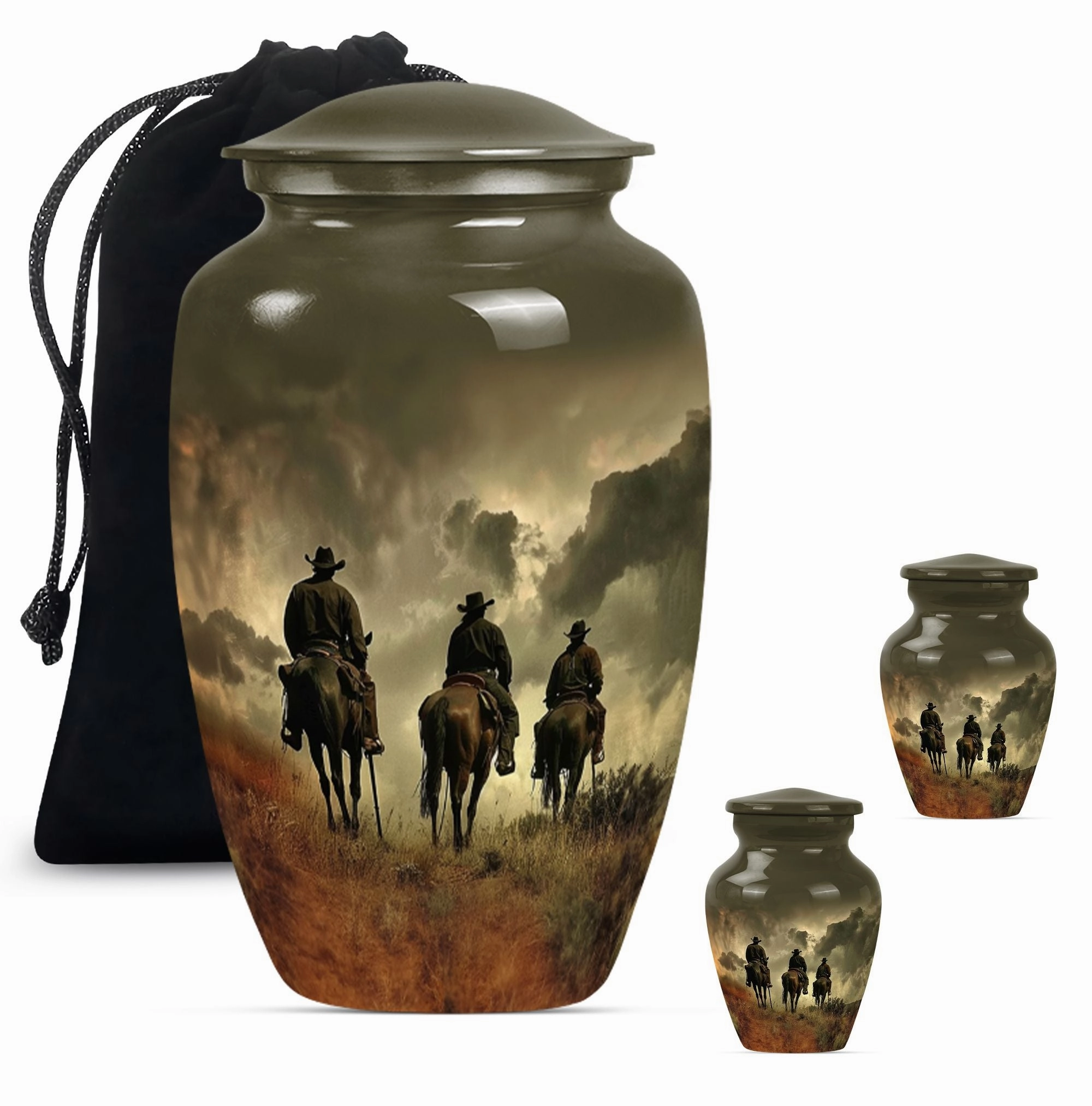 Stylish Cowboy Urn  for Adult Ashes