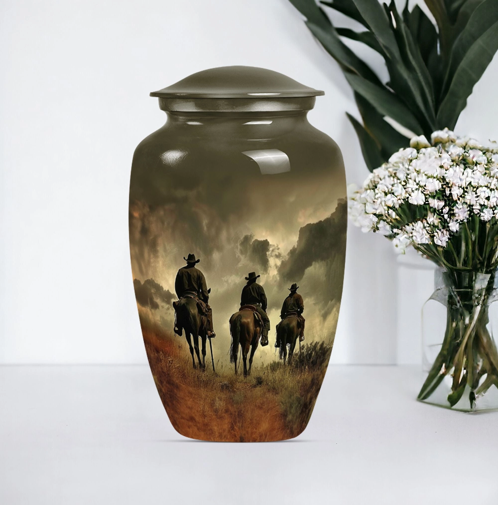 Stylish Cowboy Urn  for Adult Ashes