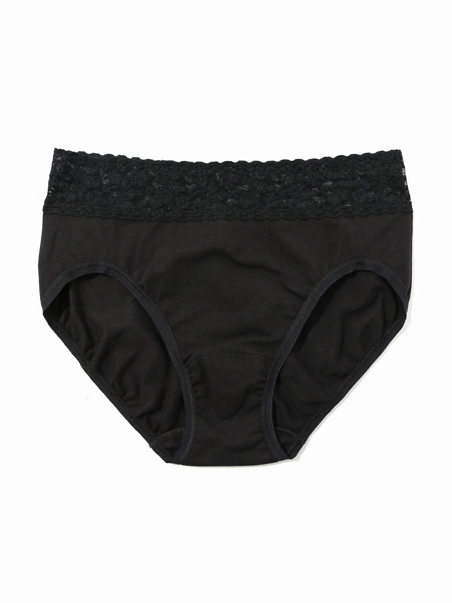 Supima® Cotton French Brief Black