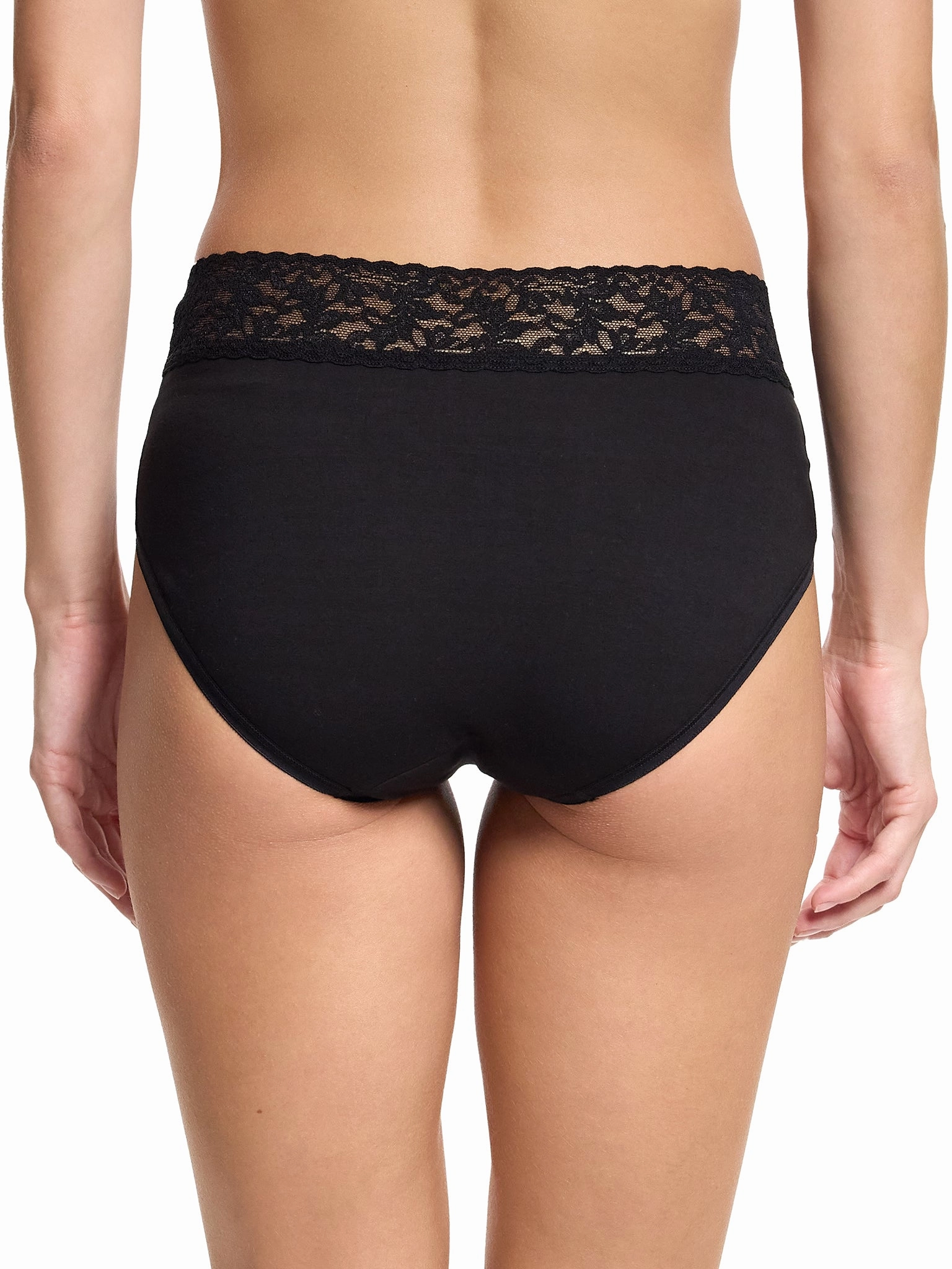 Supima® Cotton French Brief Black