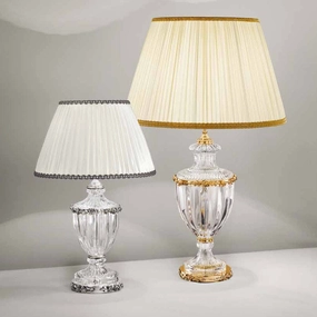 Table Lamp With Hand-Cut Crystal Decoration