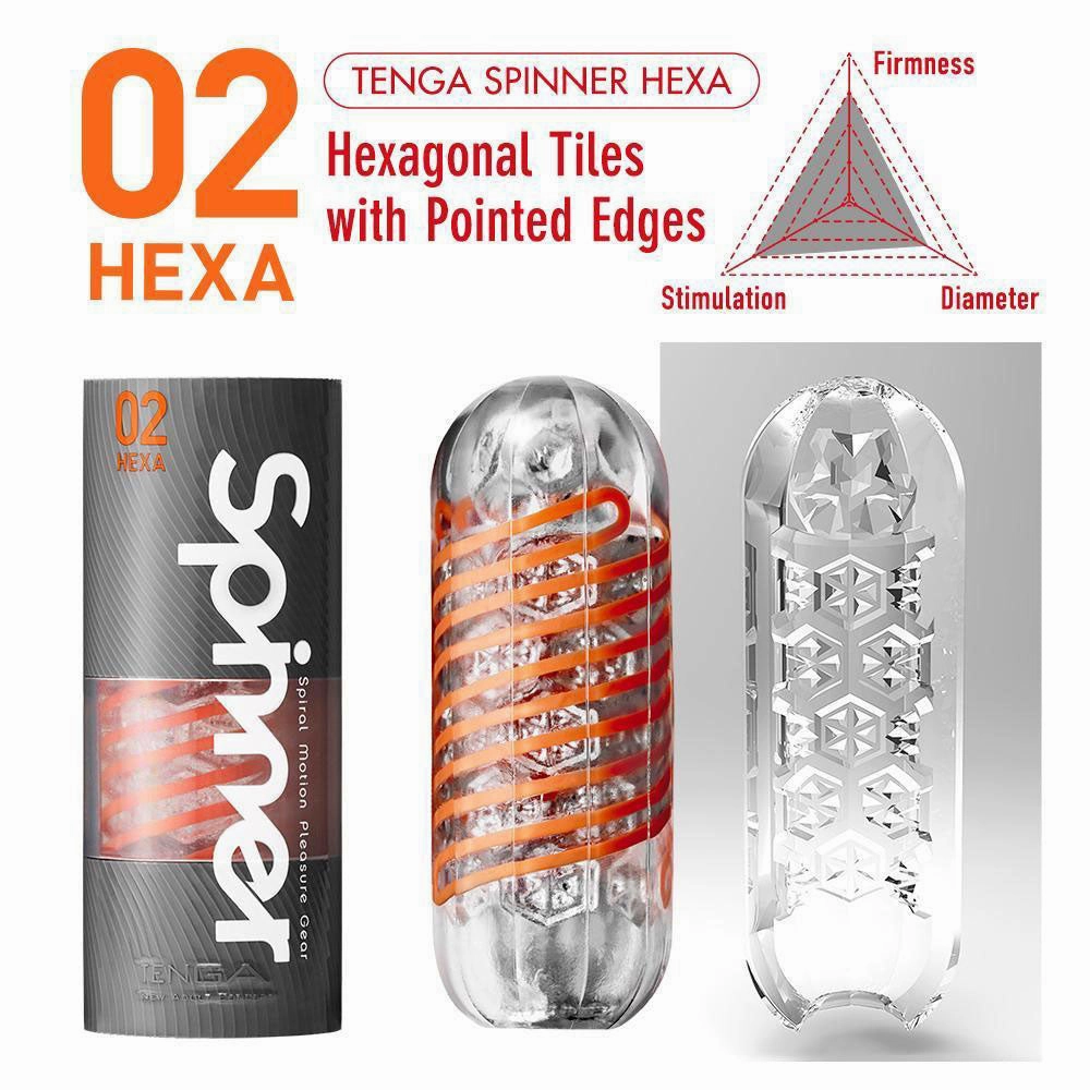 Tenga Spinner Twisting Masturbator - Hexa Texture