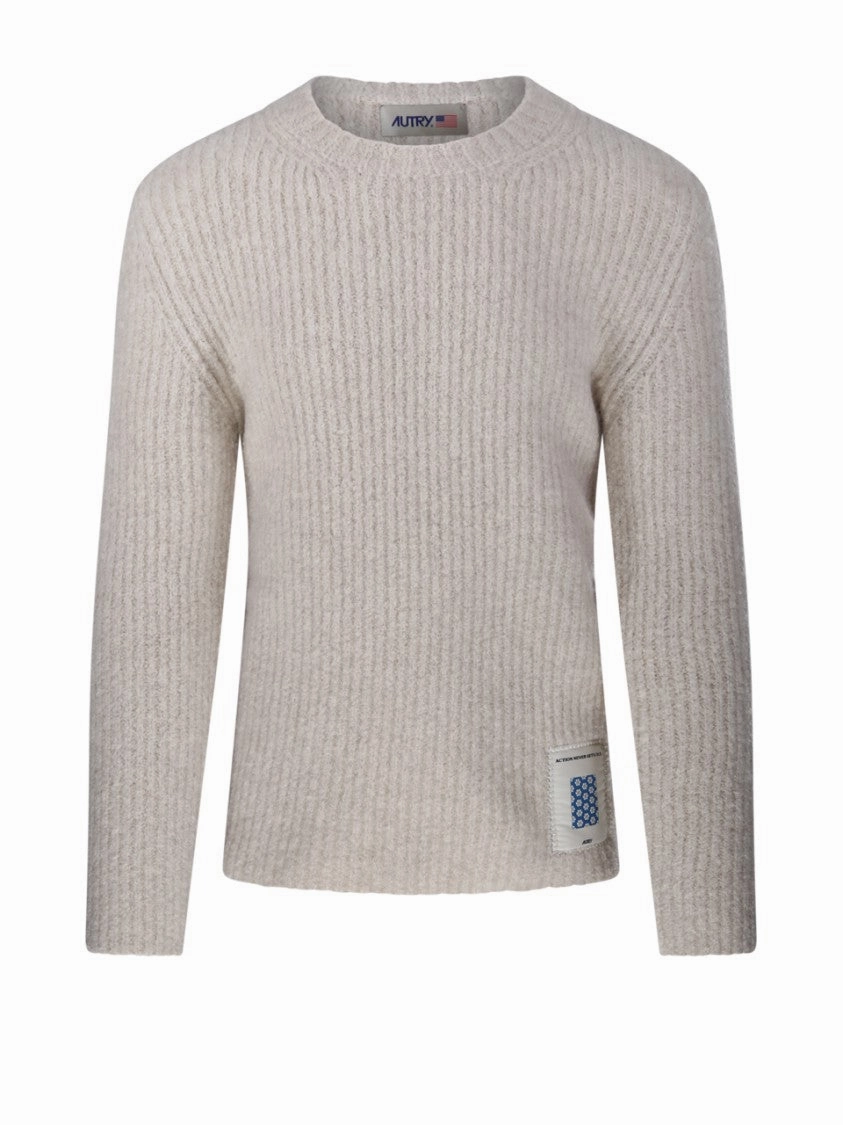 Textured Ribbed Knit Sweater