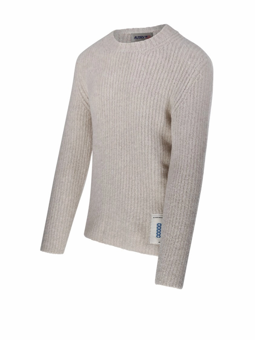 Textured Ribbed Knit Sweater