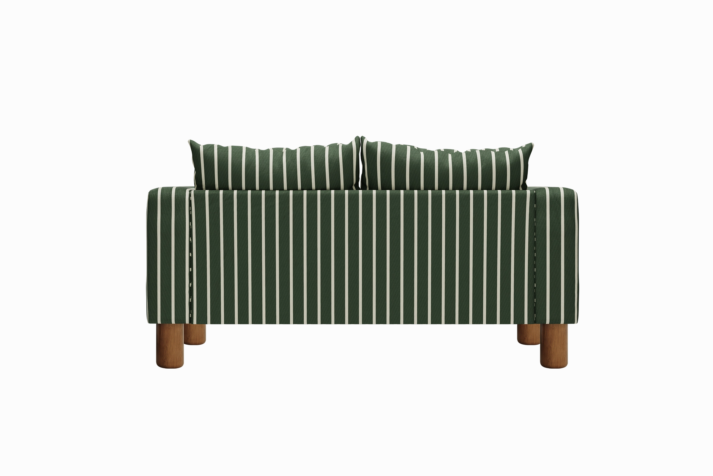 The Essential Loveseat in Striped Hemp Blend