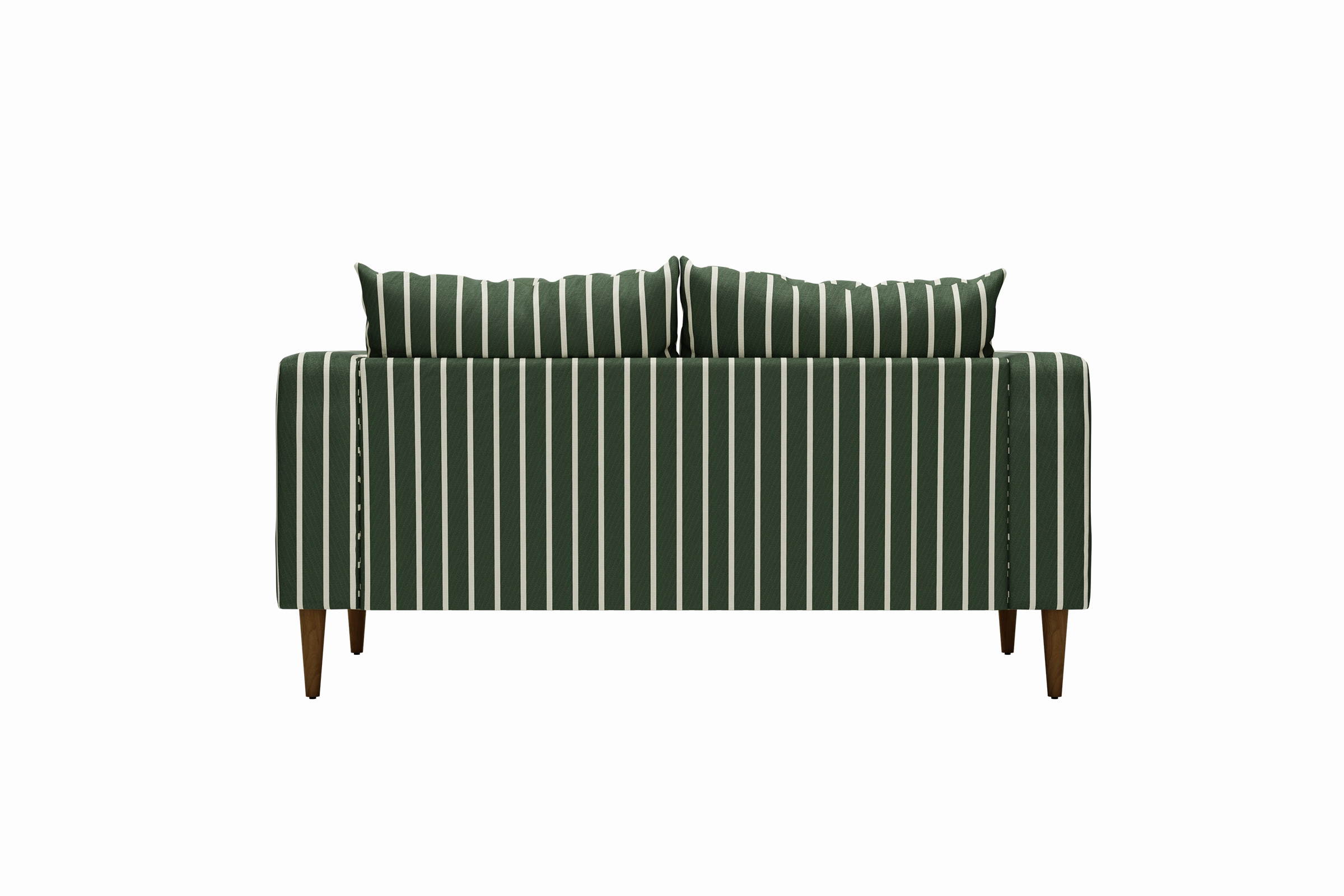 The Essential Loveseat in Striped Hemp Blend