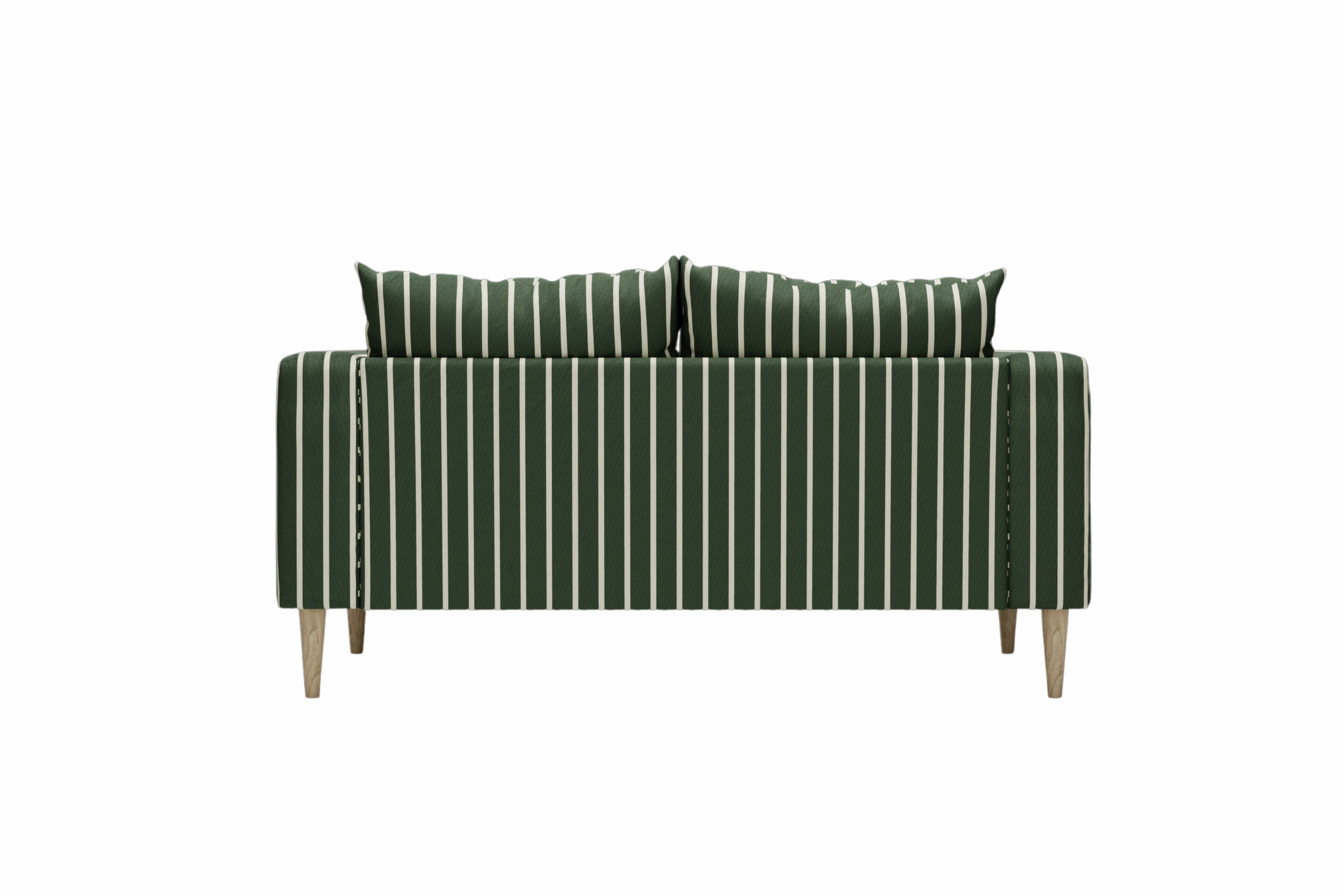 The Essential Loveseat in Striped Hemp Blend