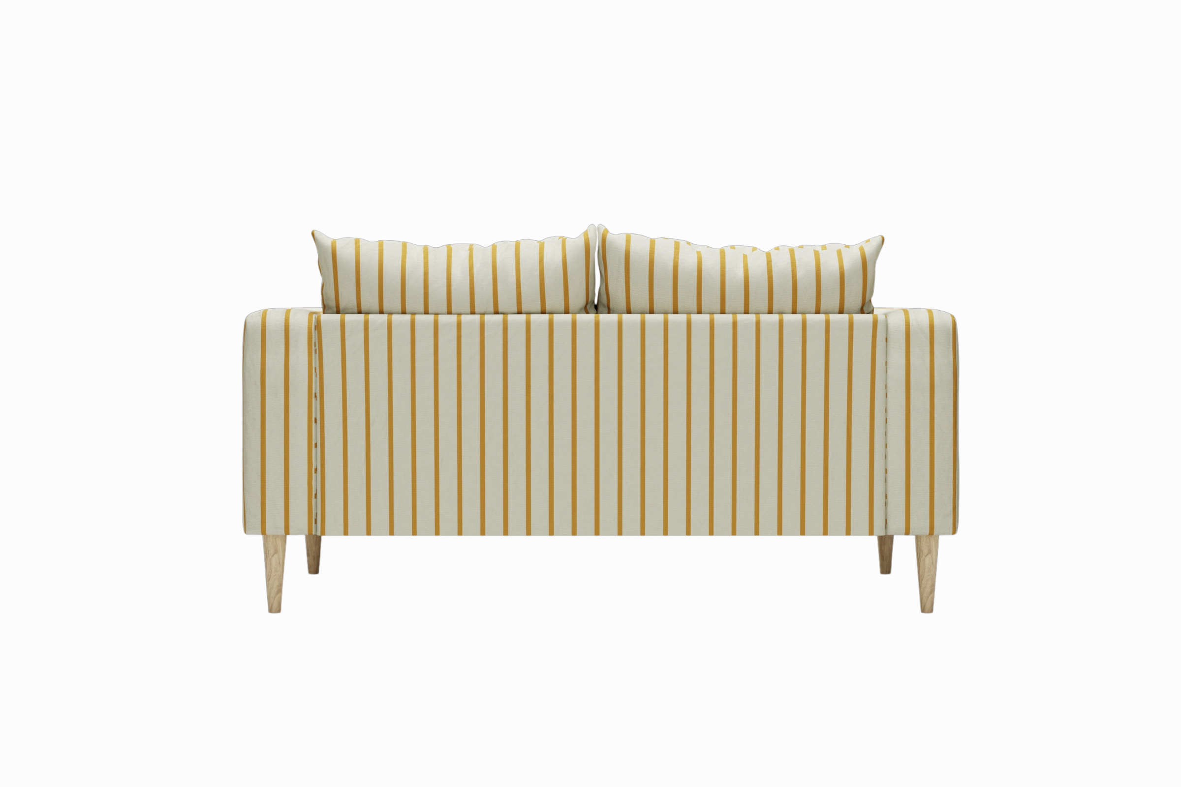 The Essential Loveseat in Striped Hemp Blend