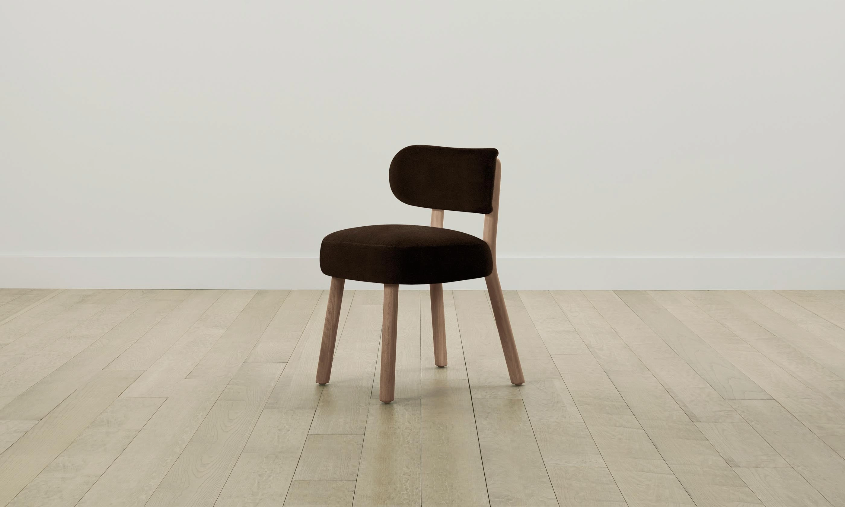 The Jane Dining Chair - Mohair Chocolate