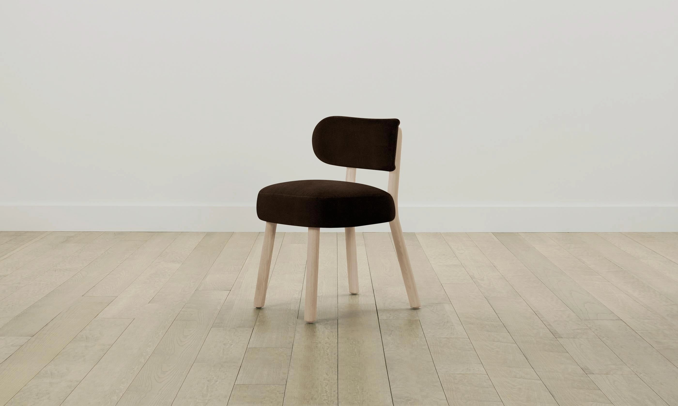 The Jane Dining Chair - Mohair Chocolate