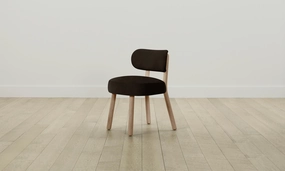The Jane Dining Chair - Nubuck Leather Espresso