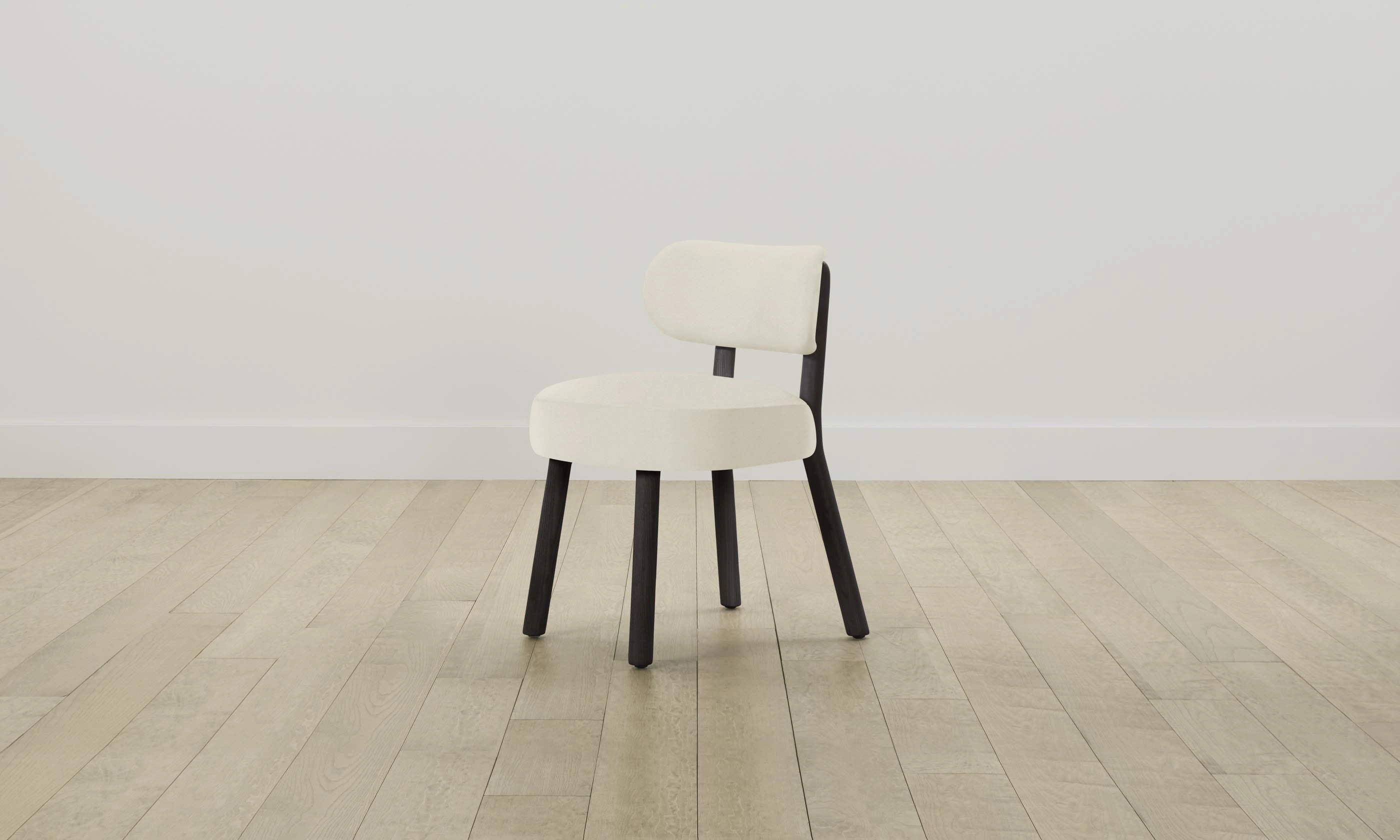 The Jane Dining Chair - Pebbled Leather Swan