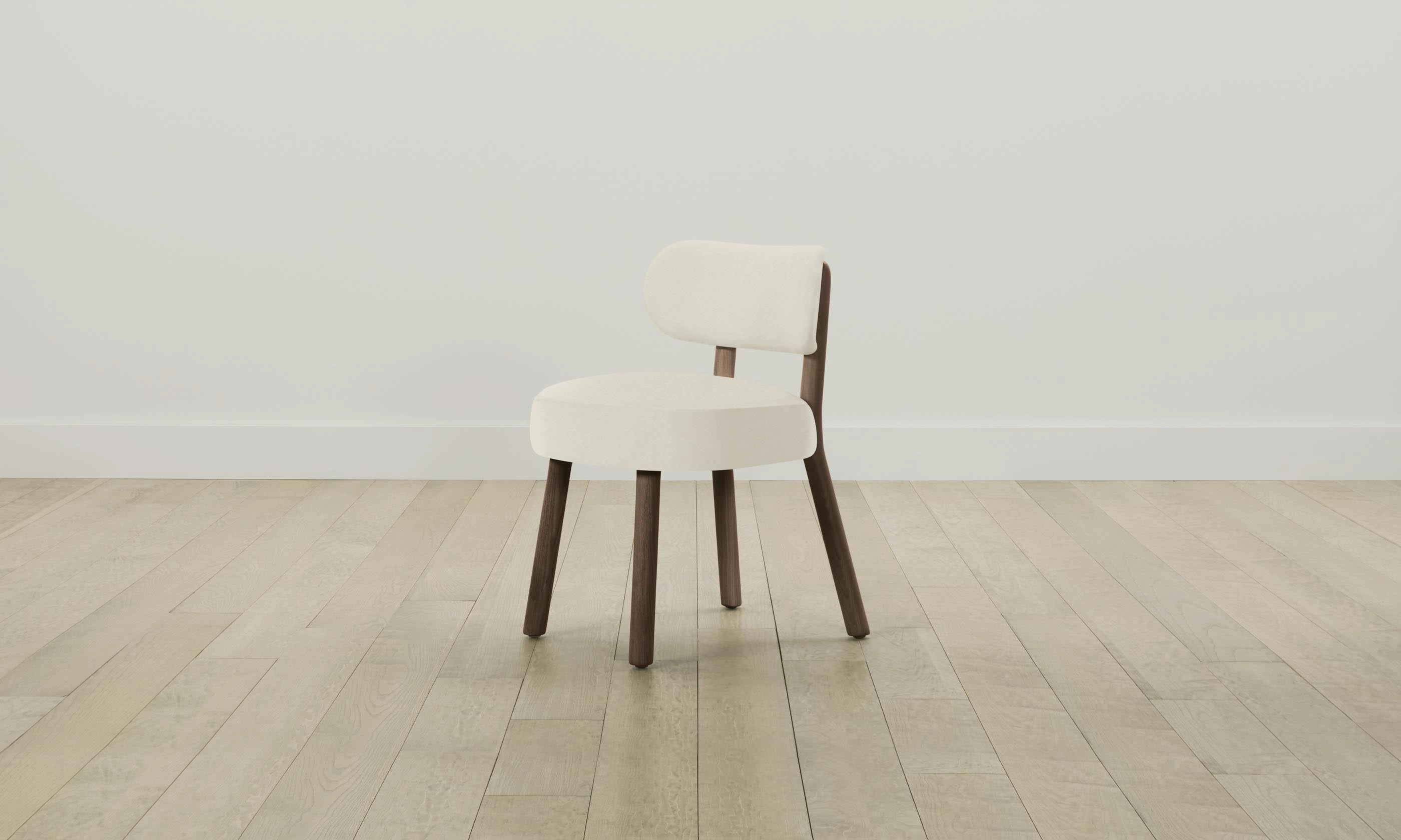 The Jane Dining Chair - Pebbled Leather Swan