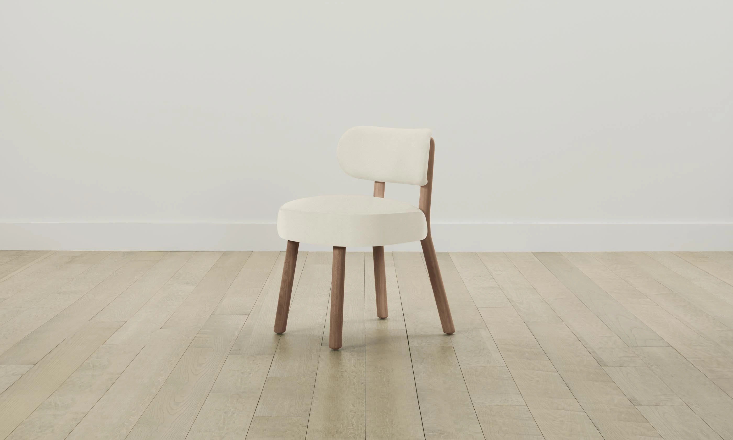 The Jane Dining Chair - Pebbled Leather Swan