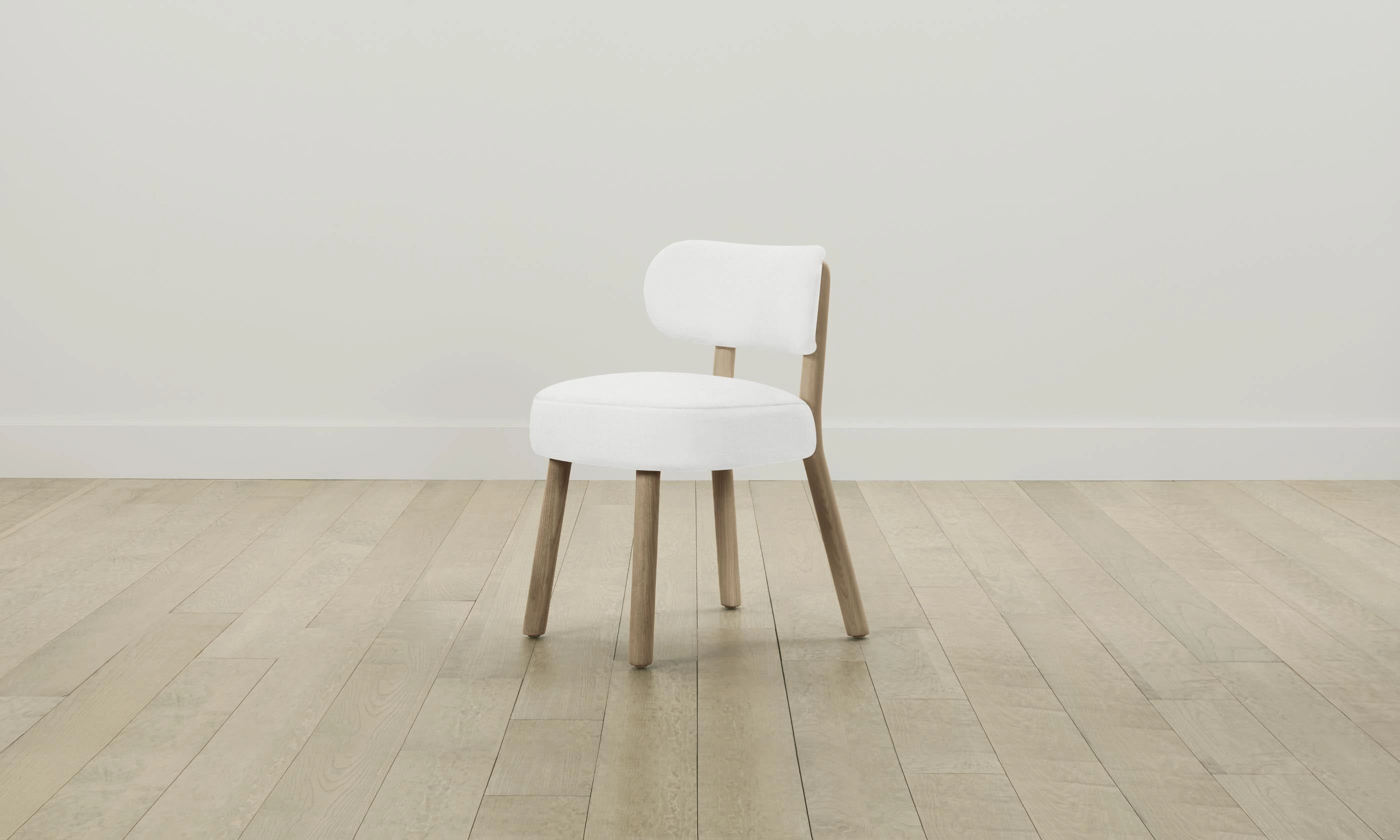 The Jane Dining Chair - Performance Linen Weave Pure White