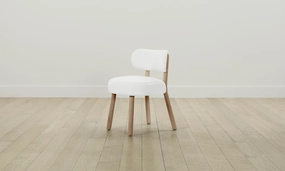The Jane Dining Chair - Performance Linen Weave Pure White