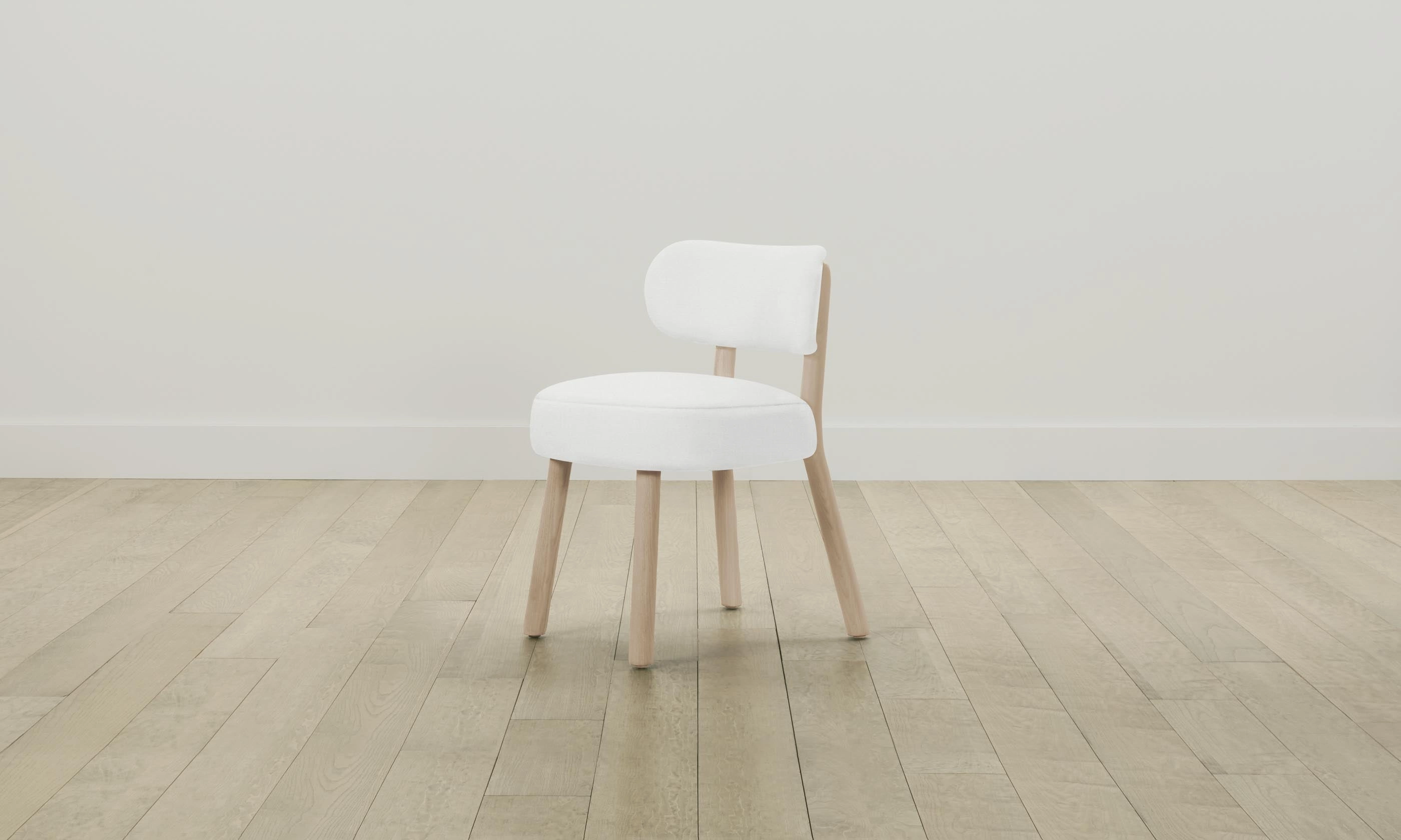 The Jane Dining Chair - Performance Linen Weave Pure White