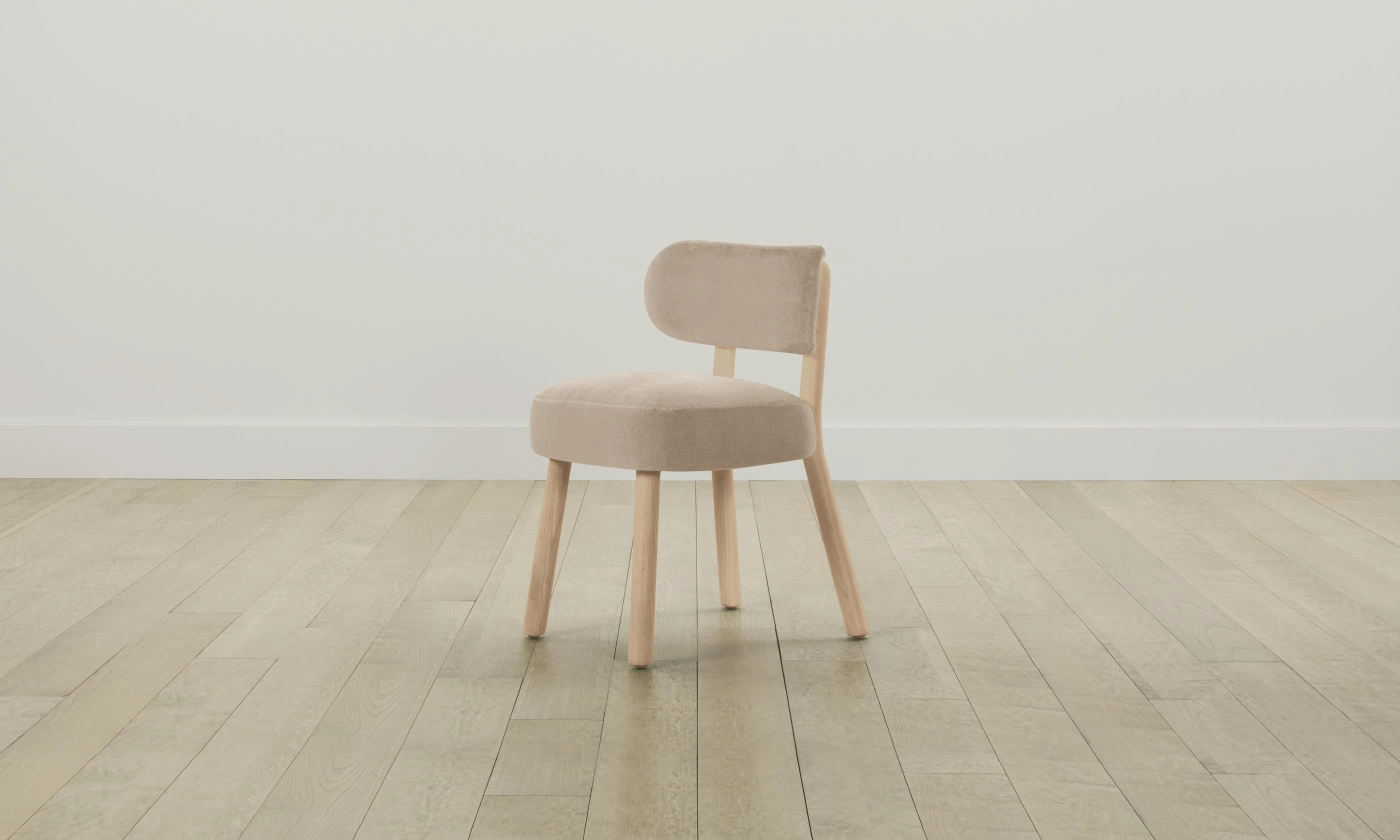 The Jane Dining Chair - Performance Velvet Taupe