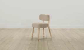 The Jane Dining Chair - Performance Velvet Taupe