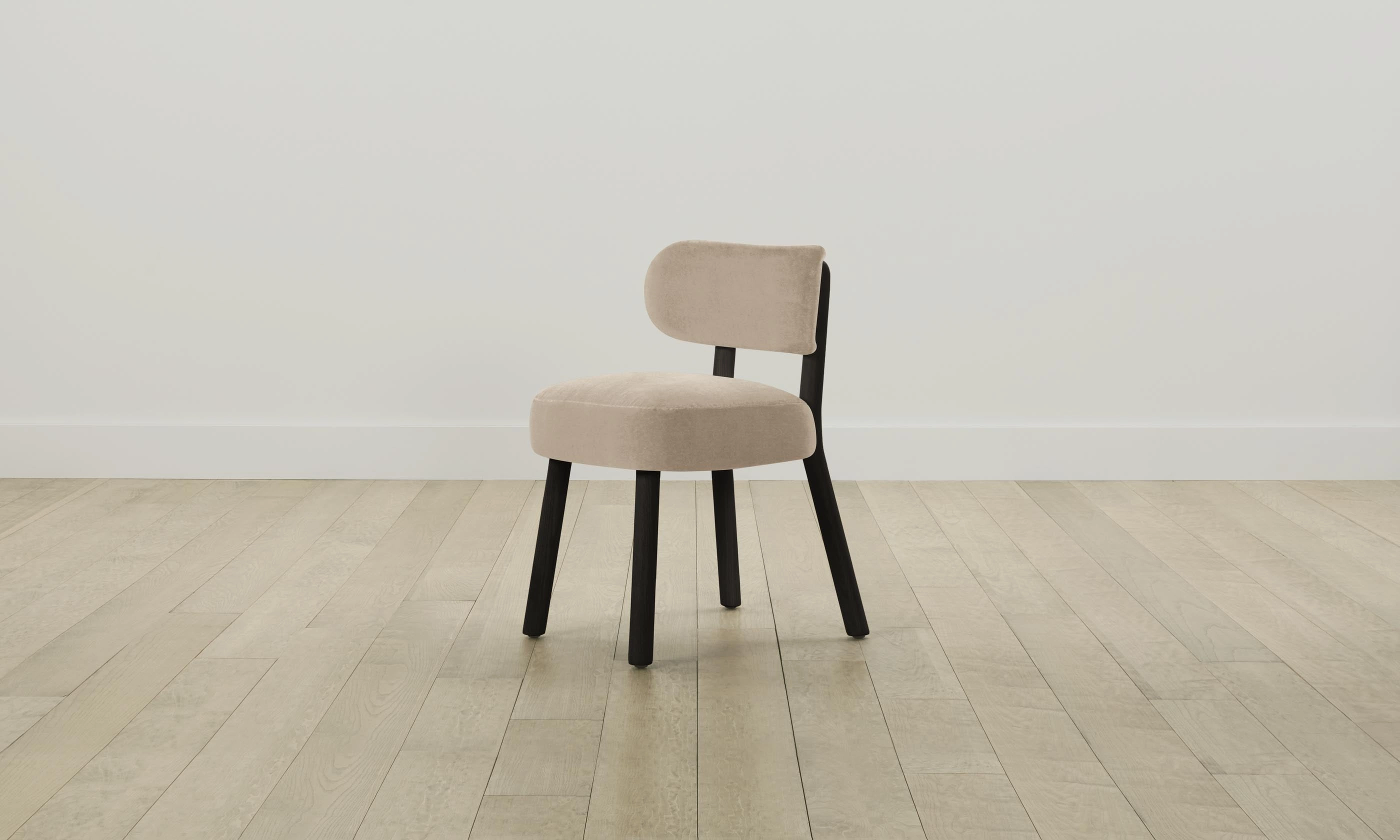 The Jane Dining Chair - Performance Velvet Taupe