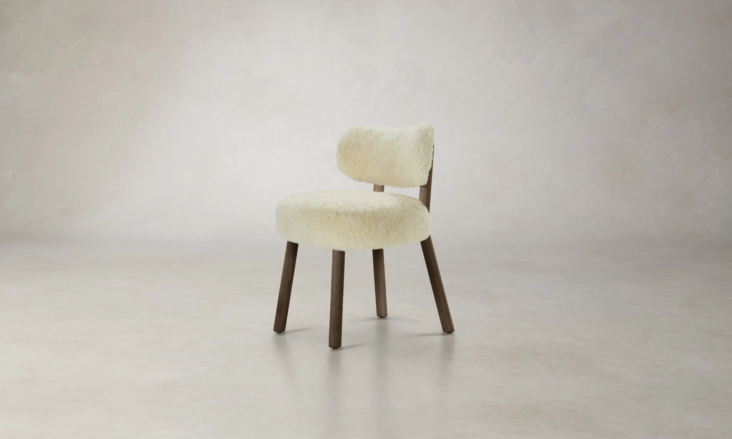 The Jane Dining Chair - Shearling Ivory