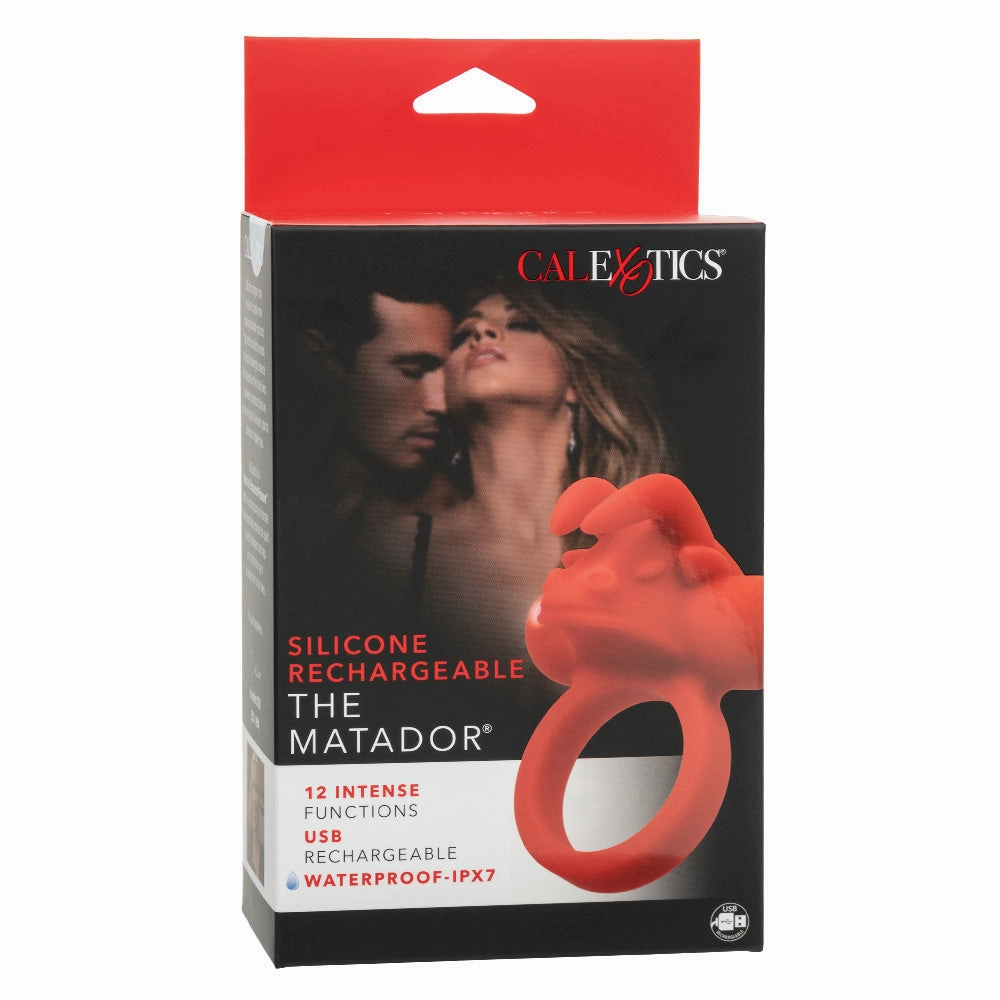 The Matador Rechargeable Vibrating Silicone Cock Ring