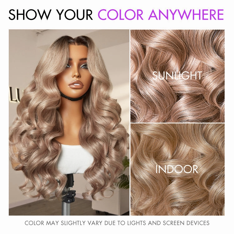 Weekly Special | Ash Blonde Loose Body Wave 5x5 Closure Lace Glueless Wig Breathable Cap