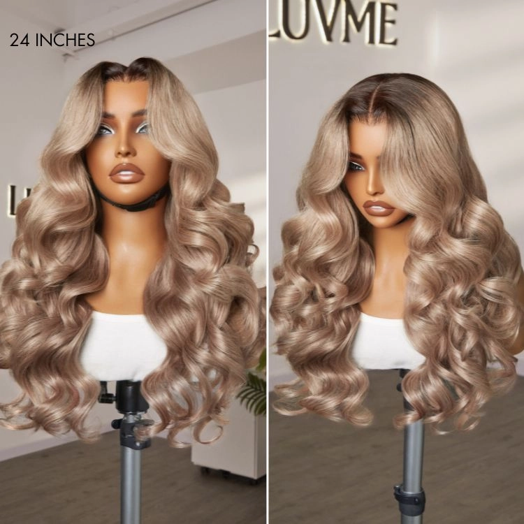 Weekly Special | Ash Blonde Loose Body Wave 5x5 Closure Lace Glueless Wig Breathable Cap