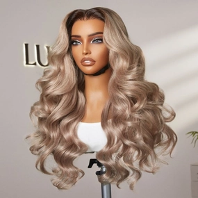 Weekly Special | Ash Blonde Loose Body Wave 5x5 Closure Lace Glueless Wig Breathable Cap