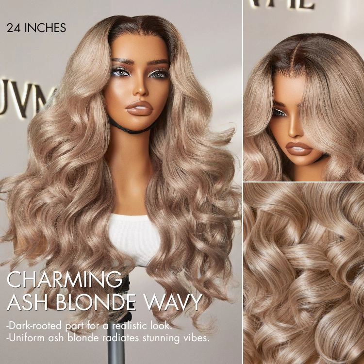 Weekly Special | Ash Blonde Loose Body Wave 5x5 Closure Lace Glueless Wig Breathable Cap