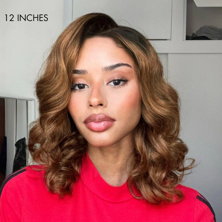 Weekly Special | Bouncy Blonde Light Weight Left C Part Loose Wave Glueless 5x5 Closure Lace Wig Breathable Cap