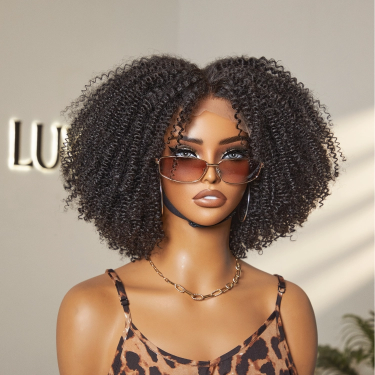 Weekly Special | Breathable Cap Natural Bouncy Fluffy Jerry Curl Glueless 5x5 Closure Lace Wig Ready to Go